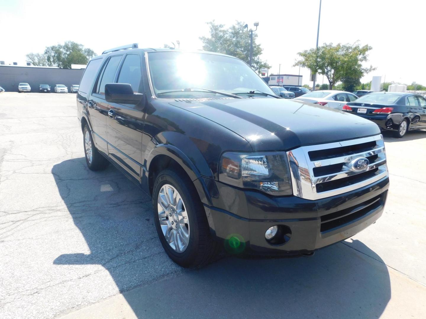 2012 BLACK Ford Expedition Limited 4WD (1FMJU2A58CE) with an 5.4L V8 SOHC 16V FFV engine, 6-Speed Automatic transmission, located at 2121 Burlington St, North Kansas City, MO, 64116, (816) 556-0707, 39.144707, -94.581978 - Photo#12