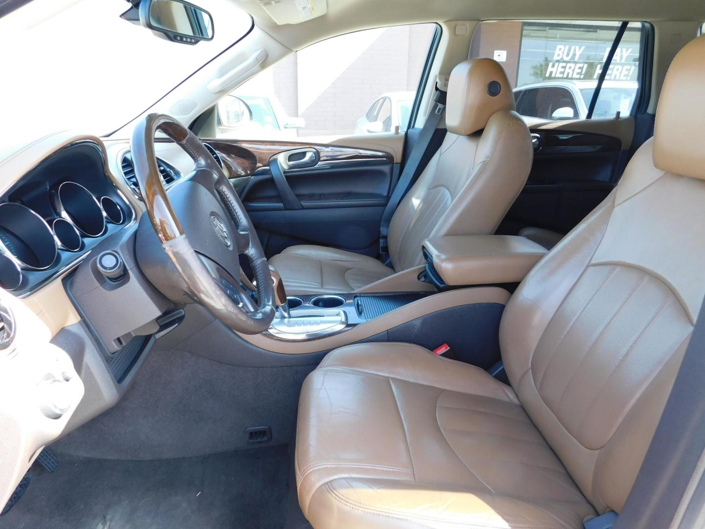 2016 BROWN Buick Enclave Leather AWD (5GAKVBKDXGJ) with an 3.6L V6 DOHC 24V engine, 6-Speed Automatic Overdrive transmission, located at 2121 Burlington St, North Kansas City, MO, 64116, (816) 556-0707, 39.144707, -94.581978 - Photo#2