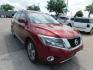2014 RED Nissan Pathfinder S 4WD (5N1AR2MM0EC) with an 3.5L V6 DOHC 24V engine, Continuously Variable Transmission transmission, located at 2121 Burlington St, North Kansas City, MO, 64116, (816) 556-0707, 39.144707, -94.581978 - Photo#12