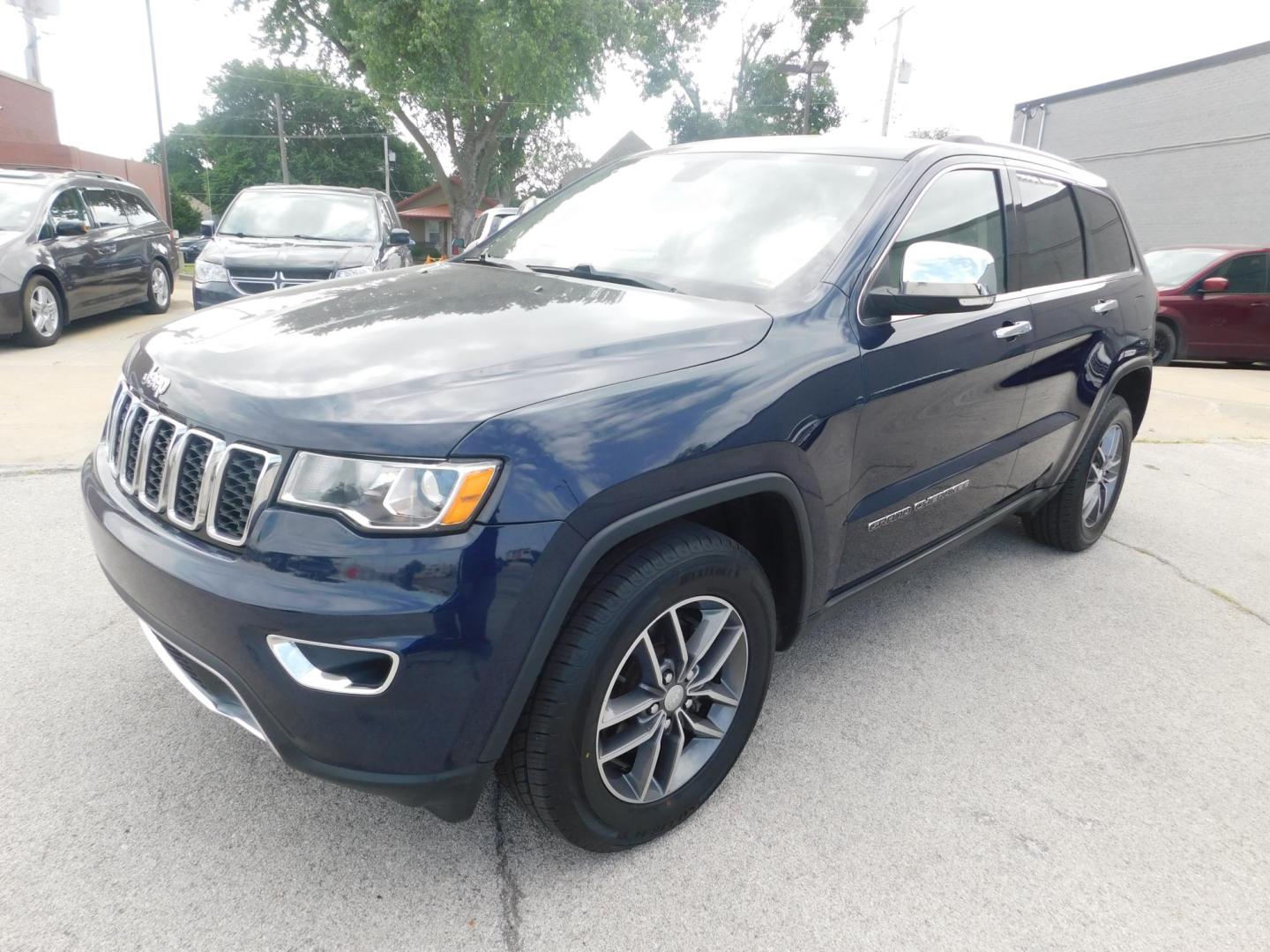 2017 BLUE Jeep Grand Cherokee Limited 4WD (1C4RJFBG7HC) with an 3.6L V6 DOHC 24V engine, 8A transmission, located at 2121 Burlington St, North Kansas City, MO, 64116, (816) 556-0707, 39.144707, -94.581978 - Photo#0