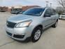 2013 SILVER Chevrolet Traverse LS FWD (1GNKRFKD0DJ) with an 3.6L V6 DOHC 24V engine, 6-Speed Automatic transmission, located at 2121 Burlington St, North Kansas City, MO, 64116, (816) 556-0707, 39.144707, -94.581978 - Photo#0