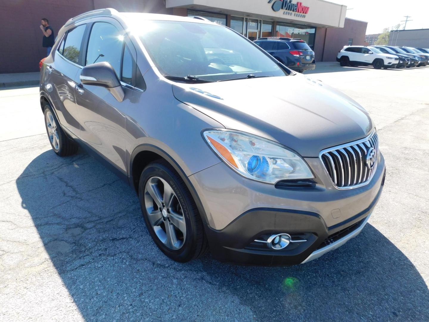 2014 GRAY Buick Encore Leather FWD (KL4CJCSB7EB) with an 1.4L L4 DOHC 16V TURBO engine, 6-Speed Automatic transmission, located at 2121 Burlington St, North Kansas City, MO, 64116, (816) 556-0707, 39.144707, -94.581978 - Photo#10
