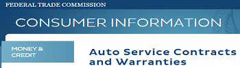 FTC Consumer Information: Auto Service Contracts & Warranties