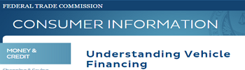 FTC Consumer Information: Understanding Vehicle Financing